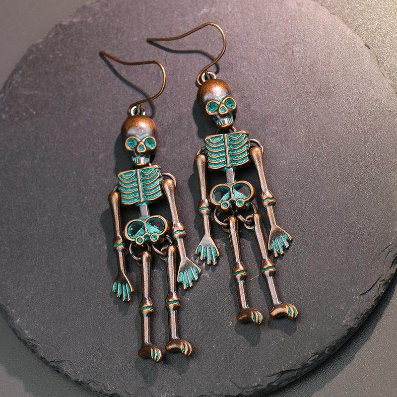 Skeleton Alloy Earrings for Stylish and Unique Looks