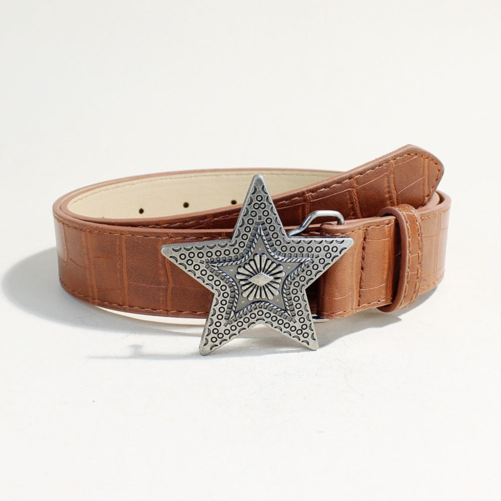 Personalized Subculture Black Waist Belt
