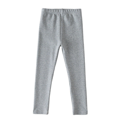 Basic Cotton-spandex Girls Leggings