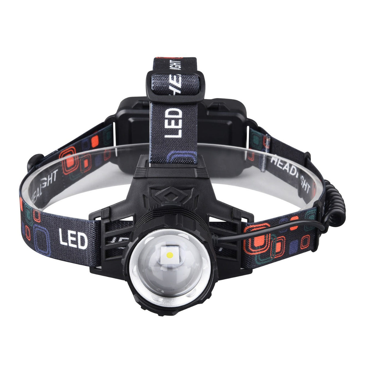 T6 white light green light red light zoom headlight