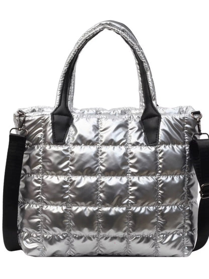 Bubble Textured Tote Crossbody Bag