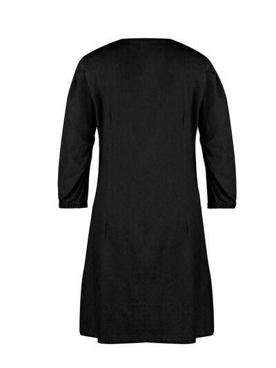 Full Size V-Neck Half Sleeve Dress for Everyday Wear