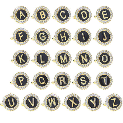 Round Diamond French Cufflinks Men&