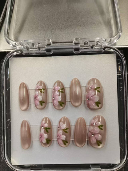 1037- Handmade press on nails fake nails removable