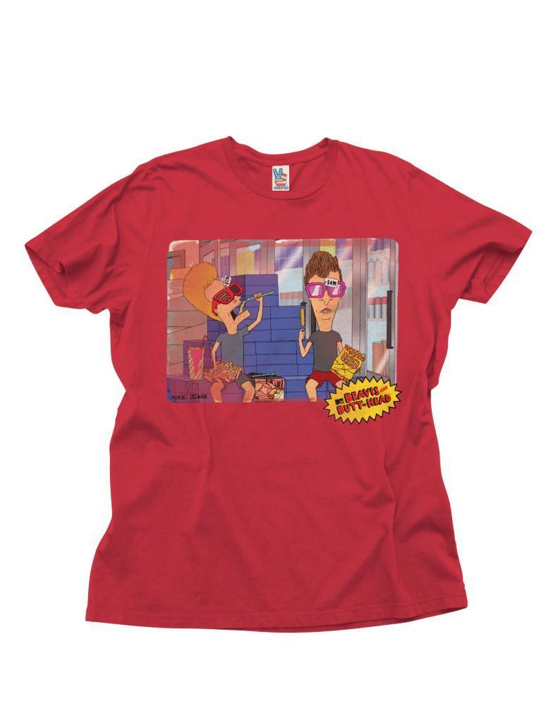 1990s Music TV show Cartoon Dudes Wearing Glasses T-Shirt