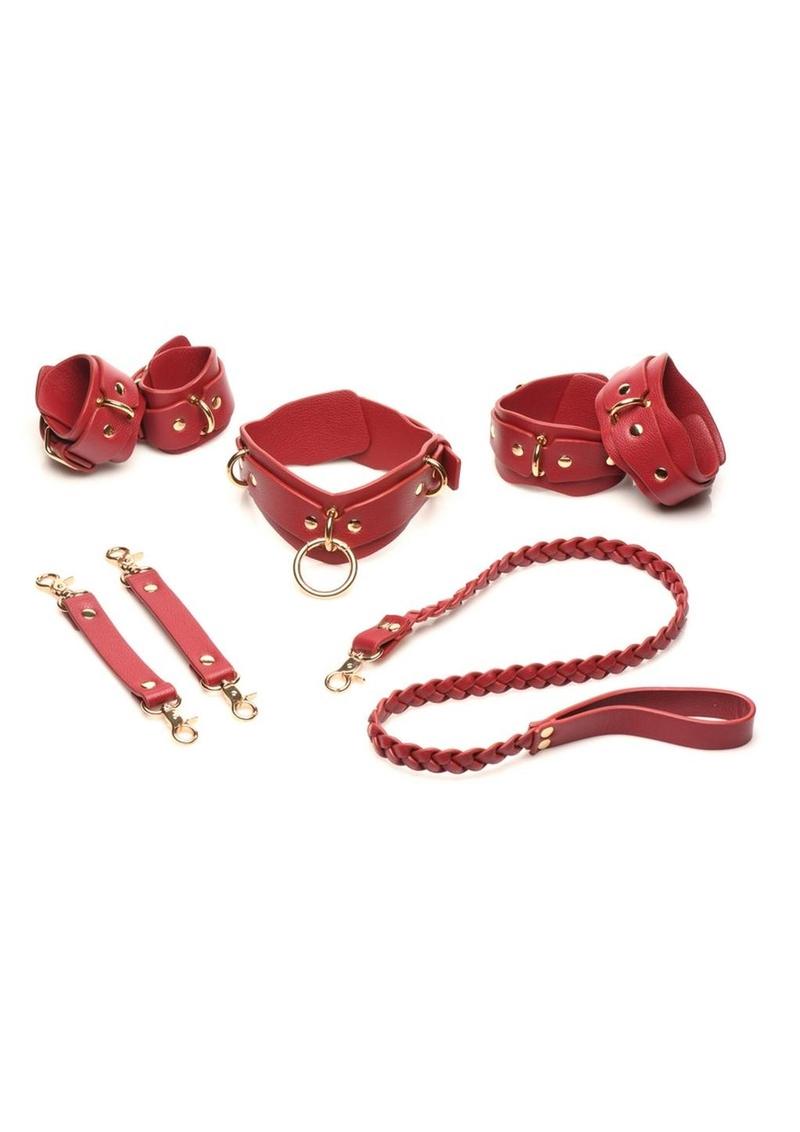 Bedroom Bliss Lover’s Restraints Set Collar Cuffs and Connectors