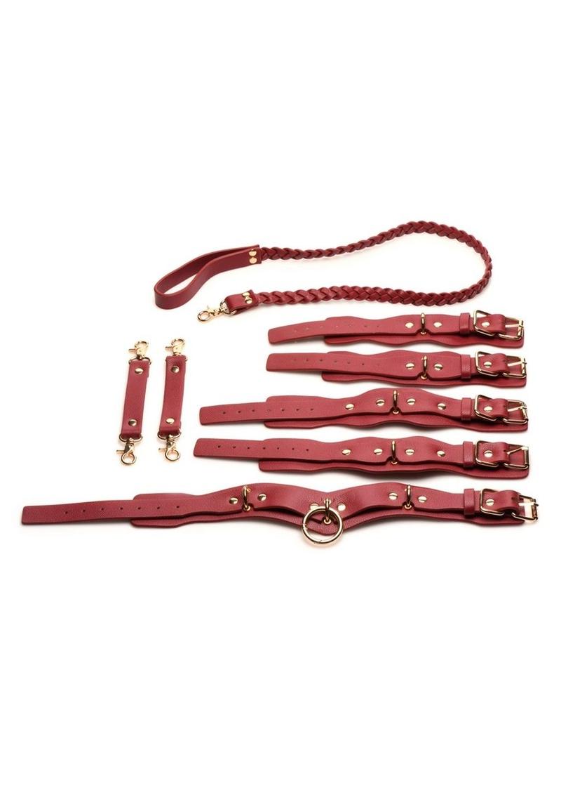 Bedroom Bliss Lover’s Restraints Set Collar Cuffs and Connectors