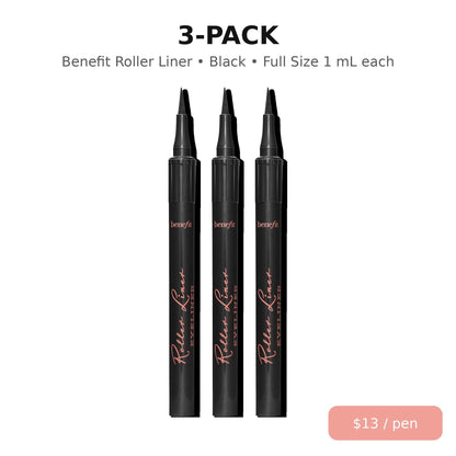 Benefit Roller Liner Waterproof Liquid Eyeliner – Black, Full Size 1 mL / 0.03 oz