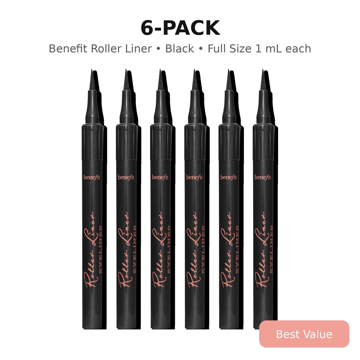 Benefit Roller Liner Waterproof Liquid Eyeliner – Black, Full Size 1 mL / 0.03 oz