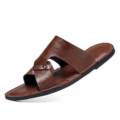 Mens European And American-style Vintage Beach Sandals