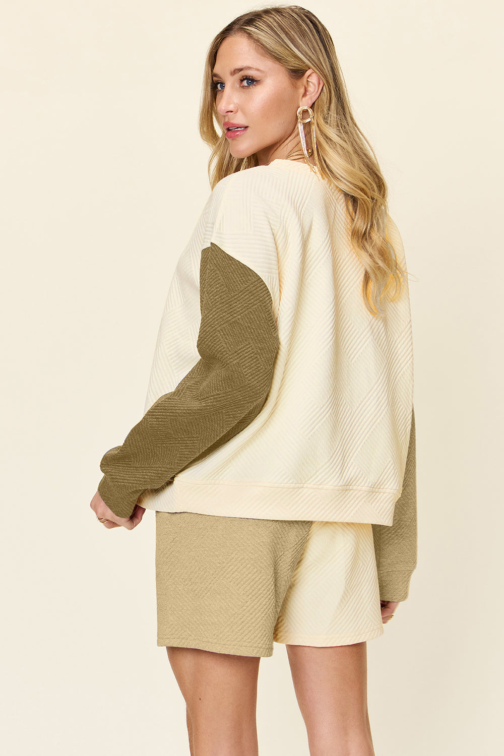 Oversized Tee &amp; Shorts Set with Pockets