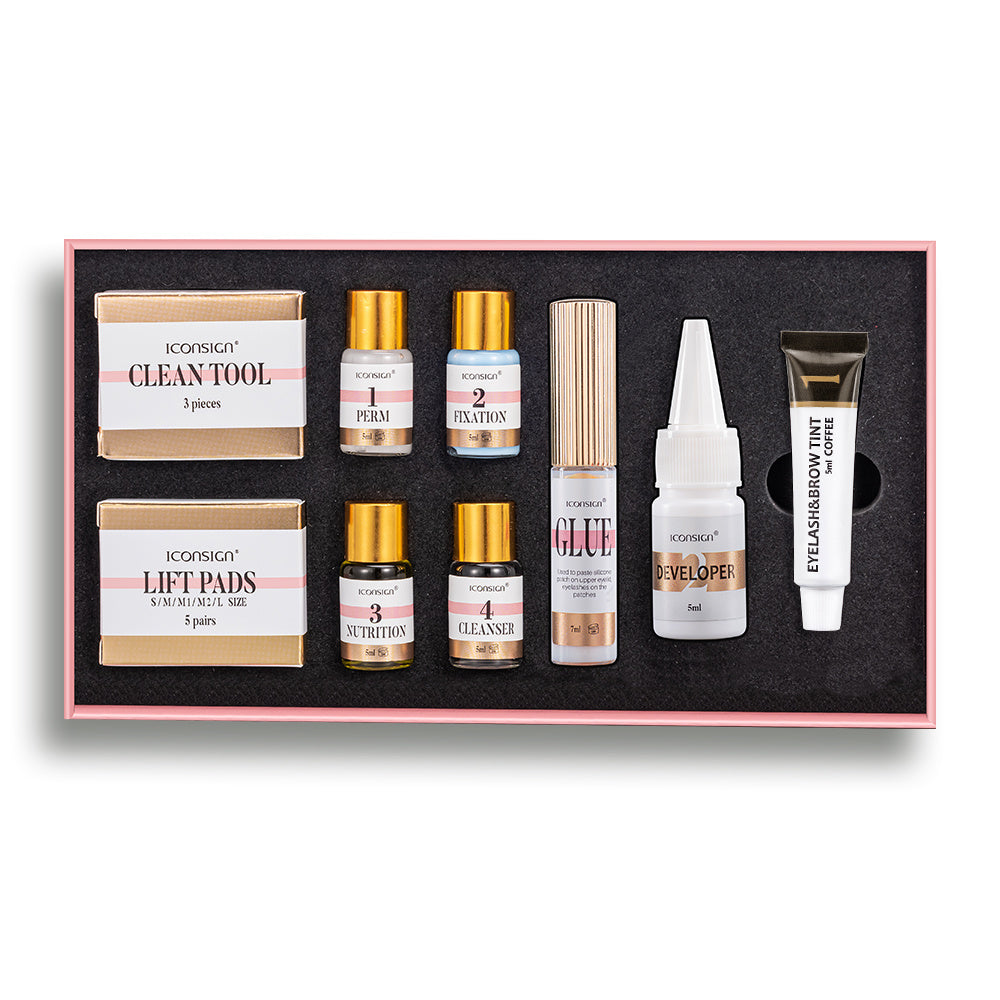 ICONSIGN Lash &amp; Brow Tint Kit - Lash Lift, Perm, and Brow Lamination Set