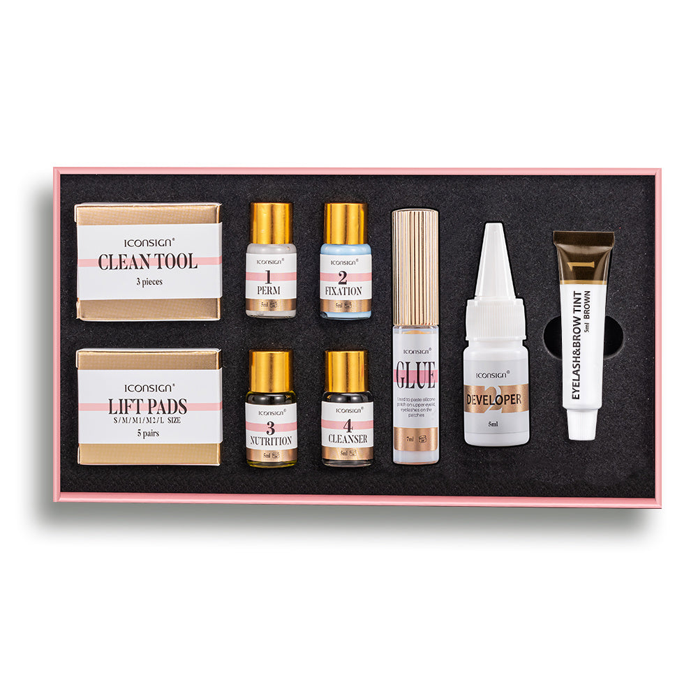 ICONSIGN Lash &amp; Brow Tint Kit - Lash Lift, Perm, and Brow Lamination Set