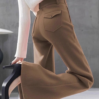 Versatile High-waisted Slimming Workwear Bootcut Pants