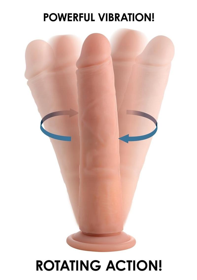 Big Shot Vibrating and Twirling Rechargeable Dildo with Remote Control