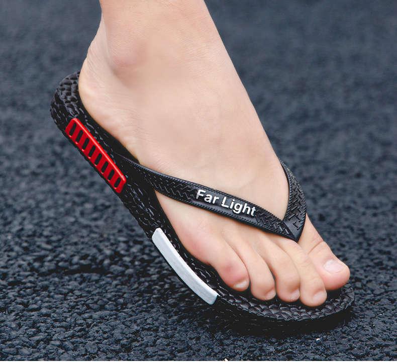 Black Man House Slippers Elegant Flip Flop Pool Slippers Summer Sandals  Men&
