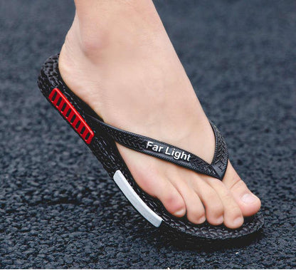 Black Man House Slippers Elegant Flip Flop Pool Slippers Summer Sandals  Men&