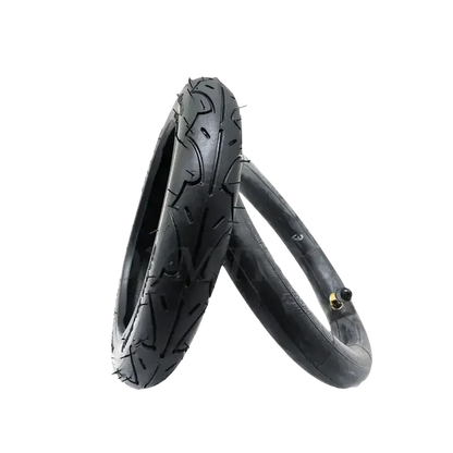 Black Wheel Pneumatic Tire for Folding Electric Scooter. Inner Outer Tire for A-bike.