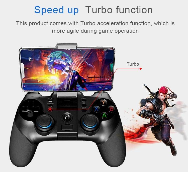 Black Portable 2.4G Wireless Bluetooth Mobile Trigger Joystick Game Console Controller Compatible With PC Laptop Tablets