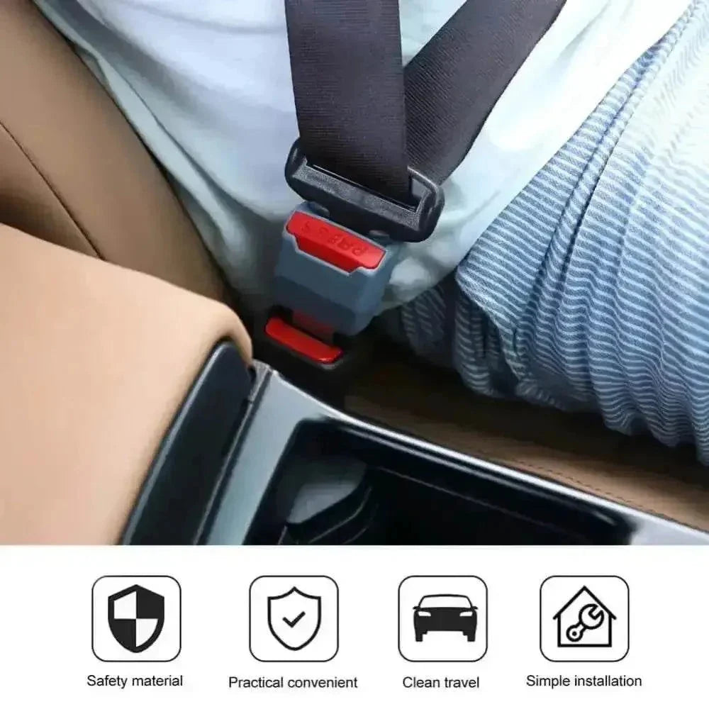 Black Red Car Seat Belt Extender