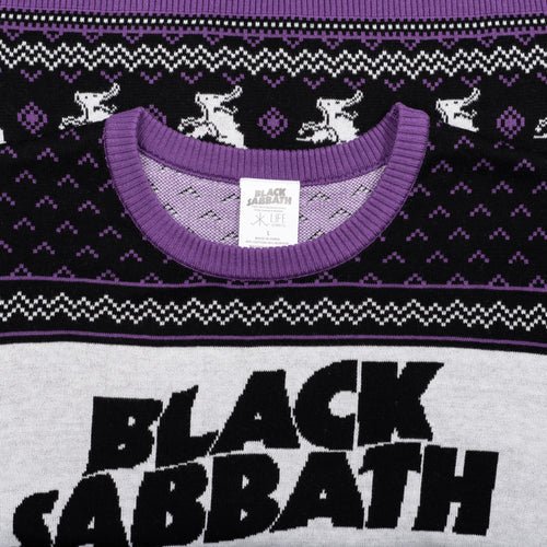 Black Sabbath Unisex Flying Demon Logo Ugly Christmas Sweater