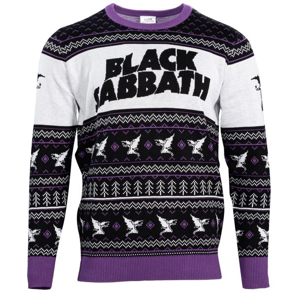 Black Sabbath Unisex Flying Demon Logo Ugly Christmas Sweater