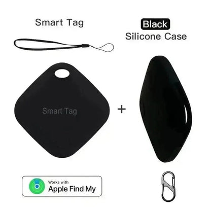 Black Square Bluetooth Long Distance Tracker