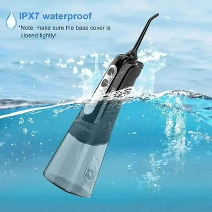 Black USB Rechargeable Dental Water Flosser