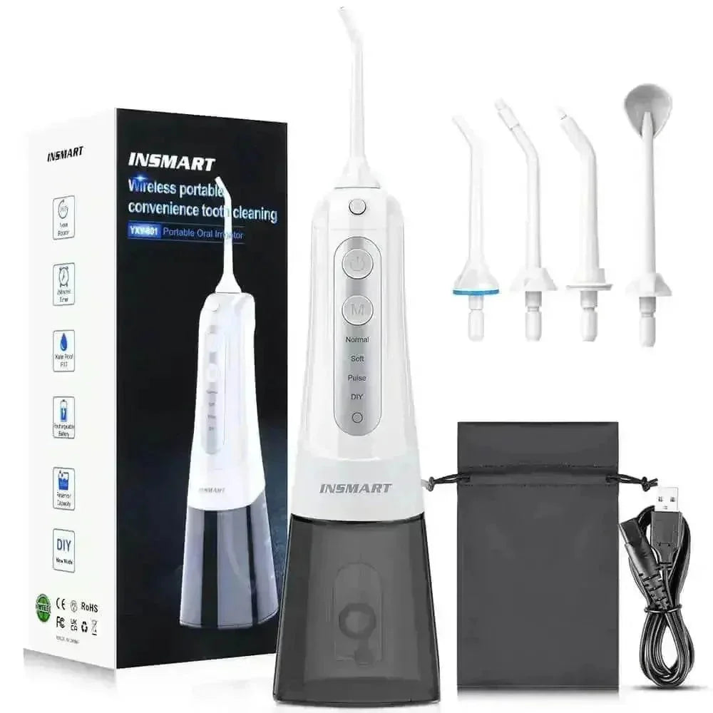 Black USB Rechargeable Dental Water Flosser