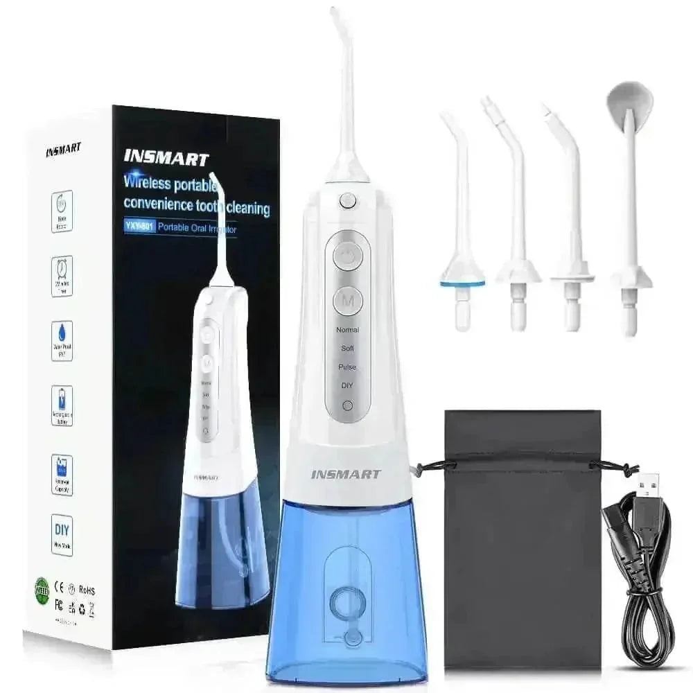 Black USB Rechargeable Dental Water Flosser