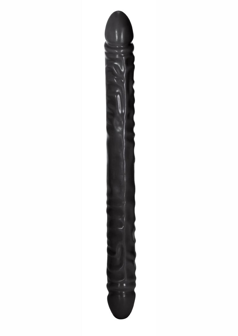 Black Veined Double Dildo
