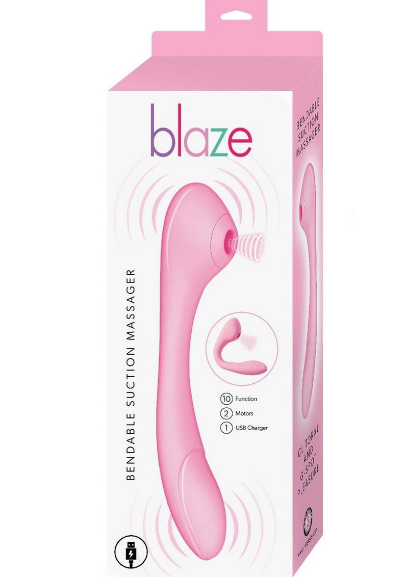 Blaze Bendable Suction Rechargeable Clitoral Massager