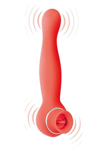 Blaze Luscious Licker Rechargeable Silicone Dual-End Vibrator