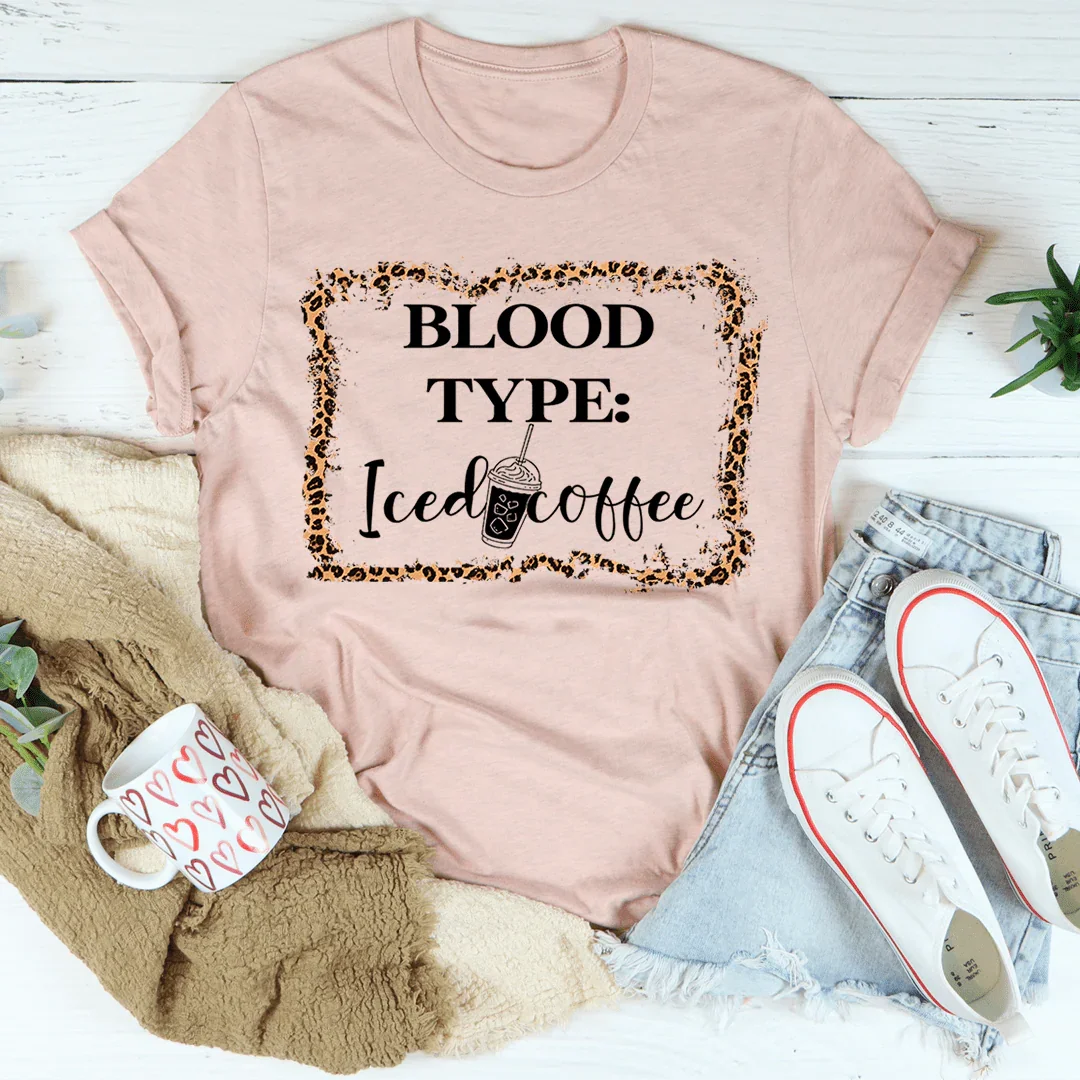 Blood Type Iced Coffee Tee