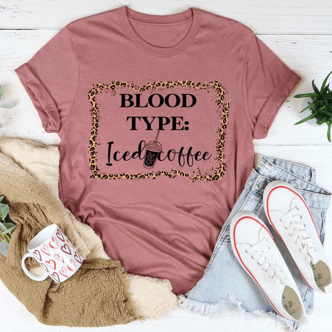 Blood Type Iced Coffee Tee