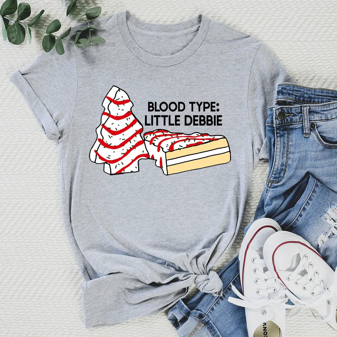 Sweet Tooth Snack Graphic Shirt – \"Blood Type: Little Debbie\"