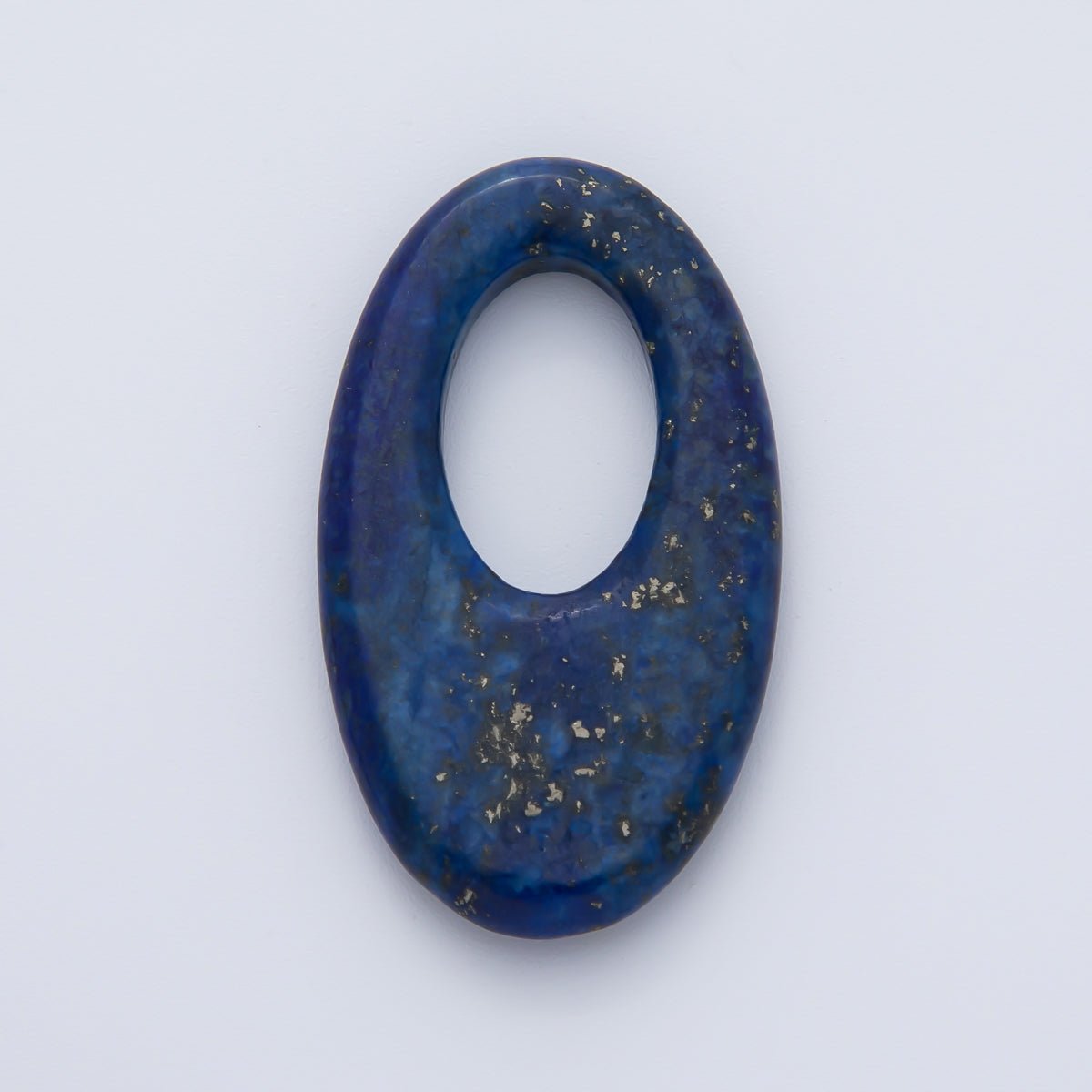 35mm Natural Gemstone Oblong Oval Link Findings | Z1441 - Z1446