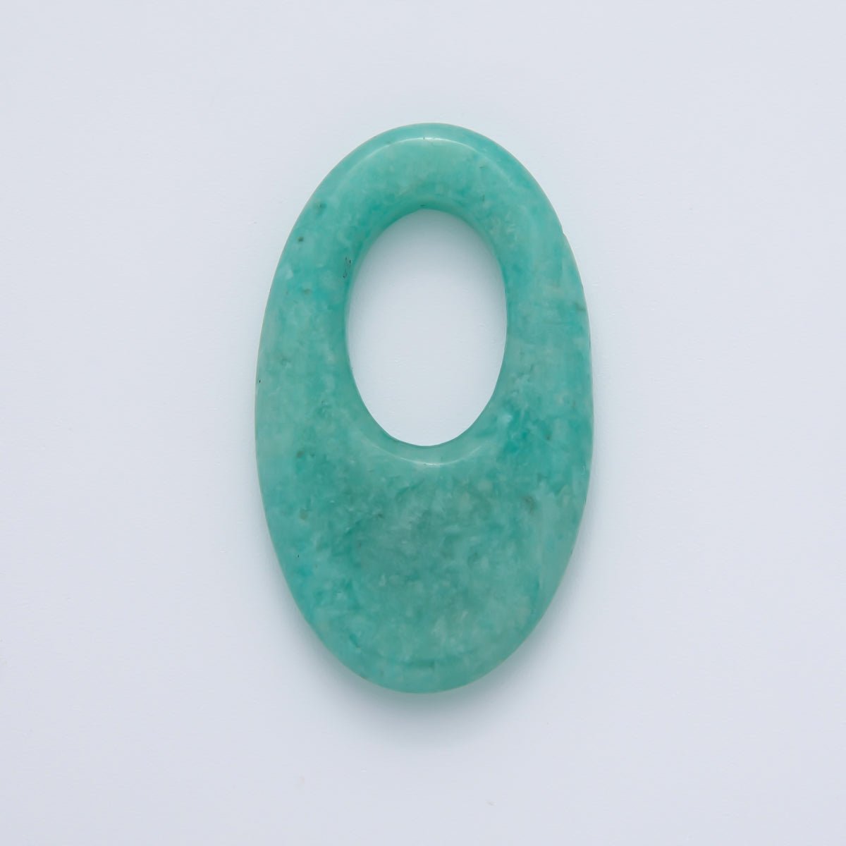 35mm Natural Gemstone Oblong Oval Link Findings | Z1441 - Z1446
