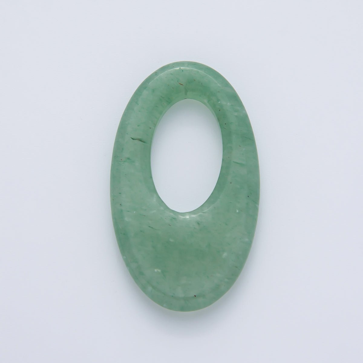 35mm Natural Gemstone Oblong Oval Link Findings | Z1441 - Z1446