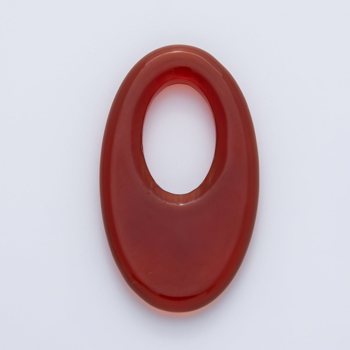 35mm Natural Gemstone Oblong Oval Link Findings | Z1441 - Z1446