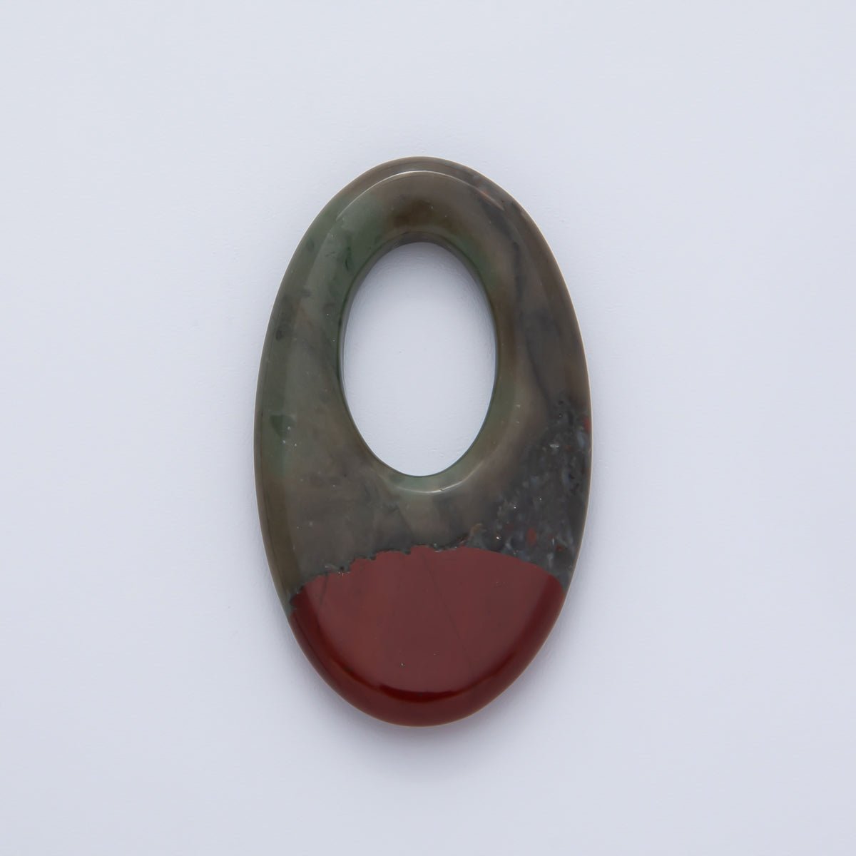 35mm Natural Gemstone Oblong Oval Link Findings | Z1441 - Z1446