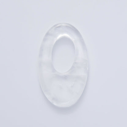 35mm Natural Gemstone Oblong Oval Link Findings | Z1441 - Z1446