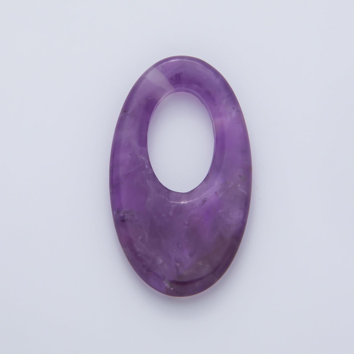 35mm Natural Gemstone Oblong Oval Link Findings | Z1441 - Z1446