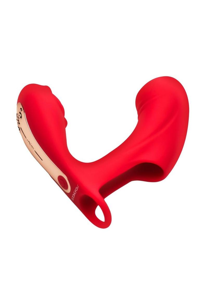 Bloomgasm Rose Touch Pulsing Silicone Finger Vibrator
