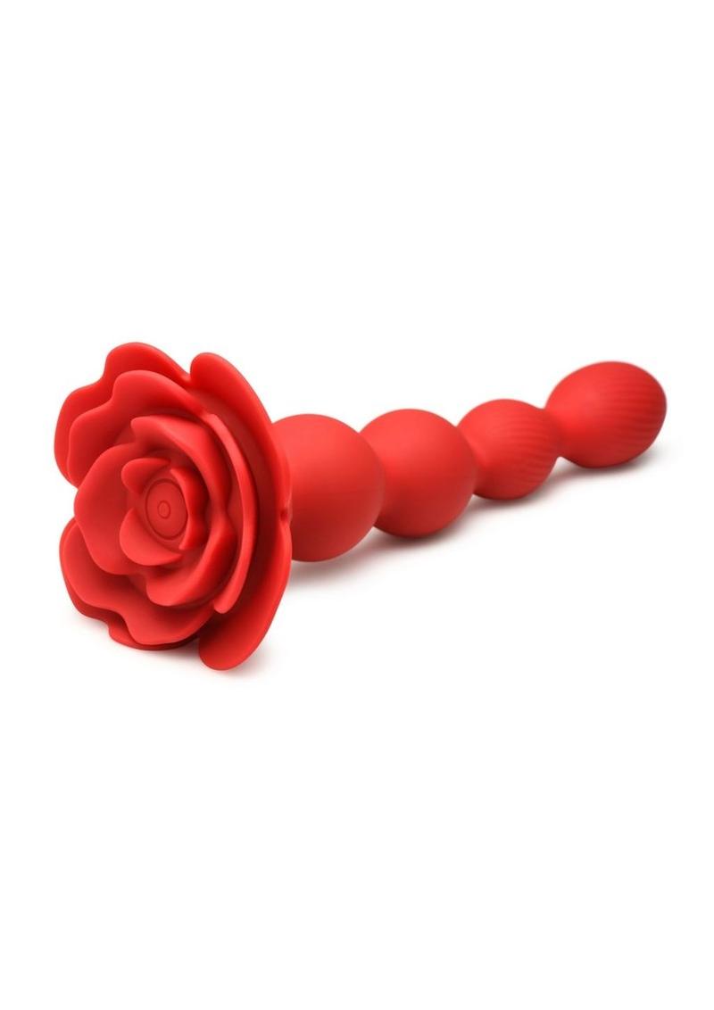 Bloomgasm Rose Twirl Rotating Silicone Anal Beads