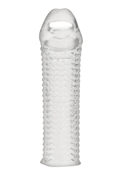 Blue Line Clear Textured Penis Enhancing Sleeve