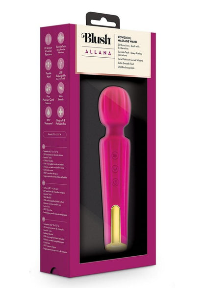 Blush Allana Powerful Massage Wand Rechargeable And Waterproof