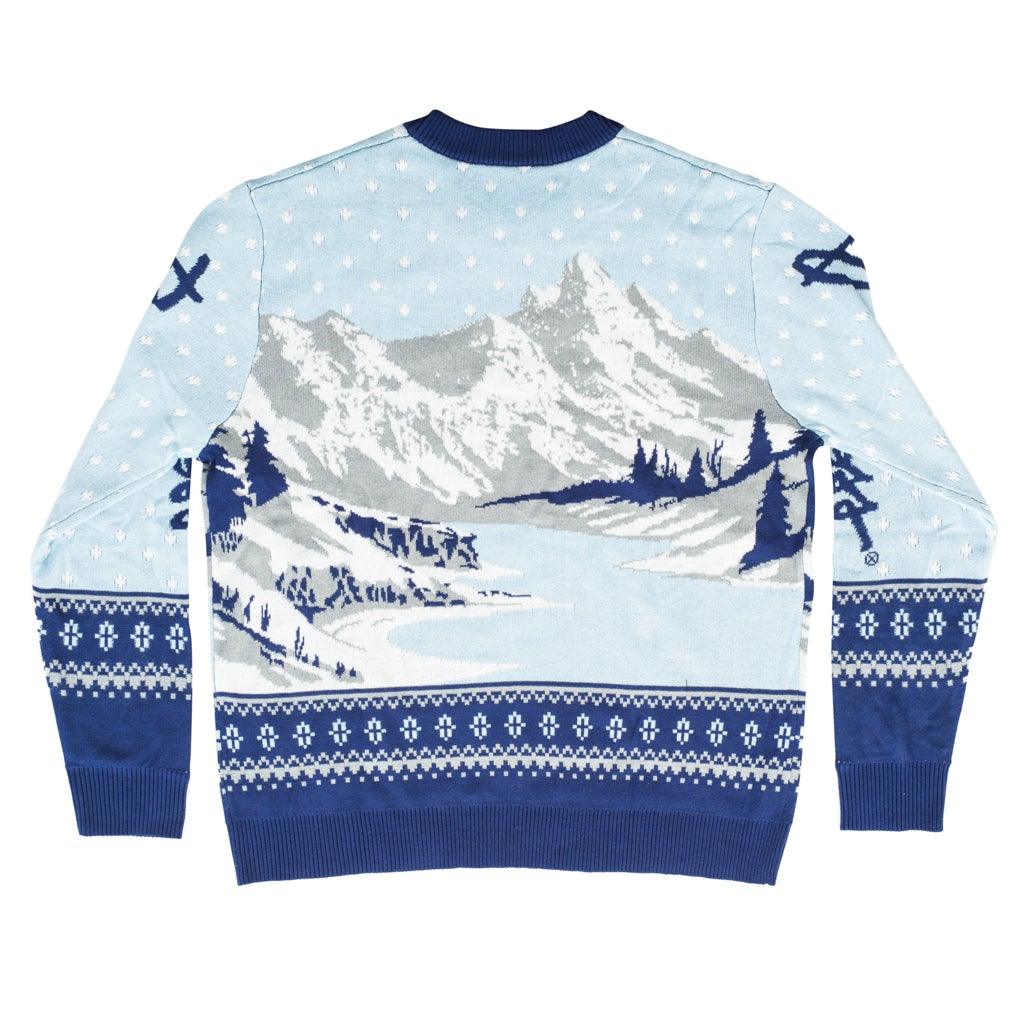 Bob Ross Happy Little Holidays Sweater
