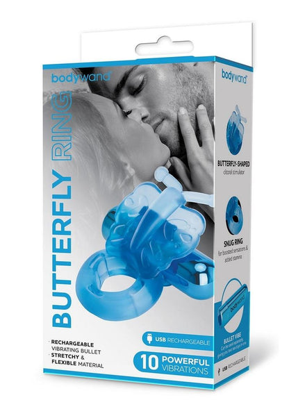 Bodywand Butterfly Ring Vibrating Bullet with Clitoral Stimulator