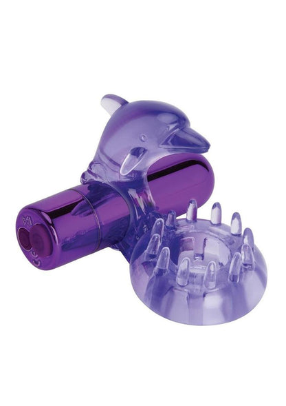 Bodywand Rechargeable Dolphin Ring with Clit Ticklers Powerful Vibrations